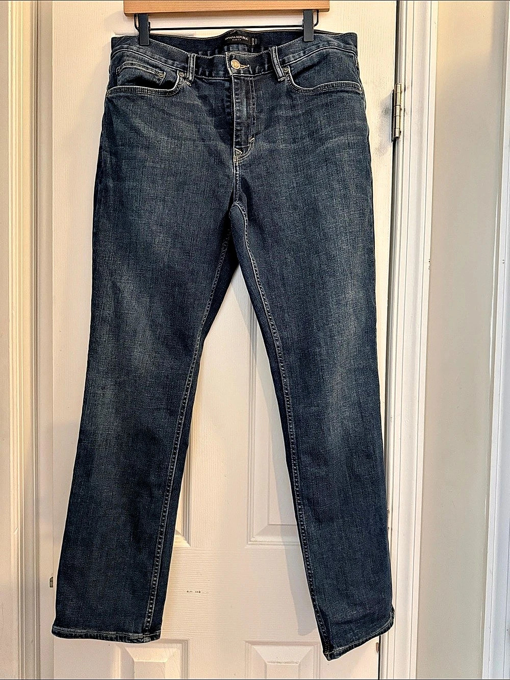 Banana Republic Men's Stretch Slim Fit Jeans Waist 34 Inseam 32”